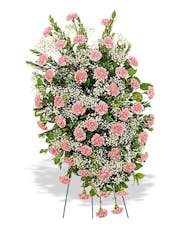 Traditional Carnation Easel Spray