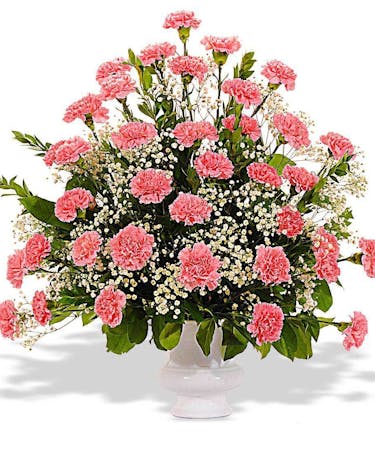 Traditional Carnation Urn Vase