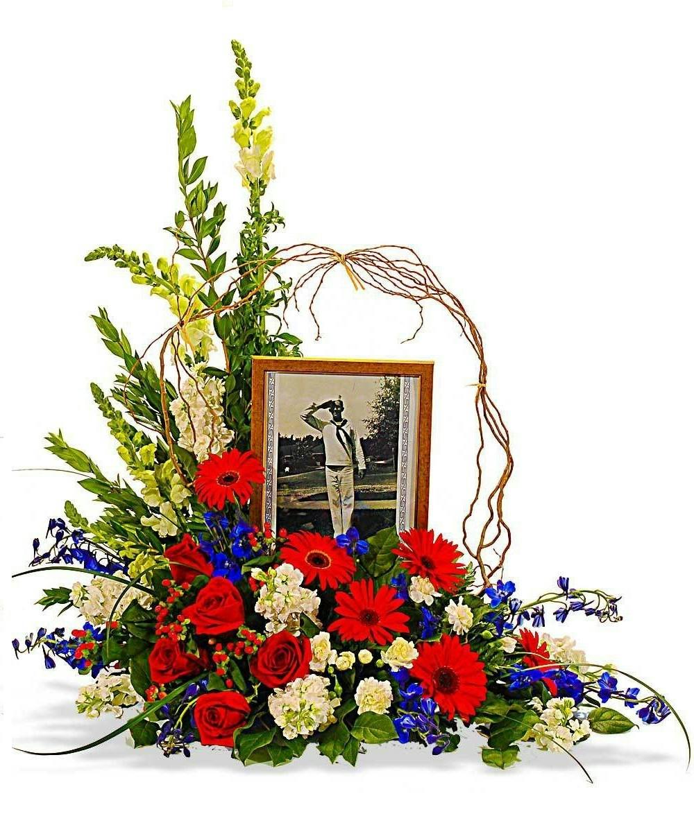 Patriotic Photo Arrangement Phoenix (AZ) Patriotic Memorial Flowers
