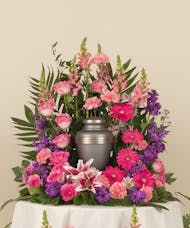 Feminine Memorial Urn Bouquet