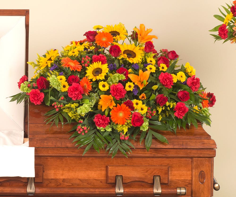 Tuscan Casket Spray Phoenix (AZ) Sympathy Floral Phoenix Flower Shops