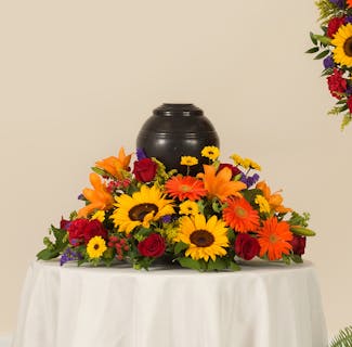 funeral masculine flowers