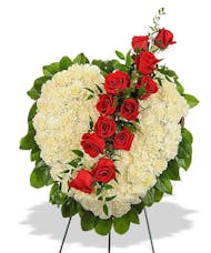 Rose & Carnation Heart