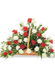 Rose & Carnation Fireside Basket