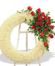 Rose & Carnation Wreath