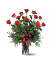 Holiday Dozen Red Roses